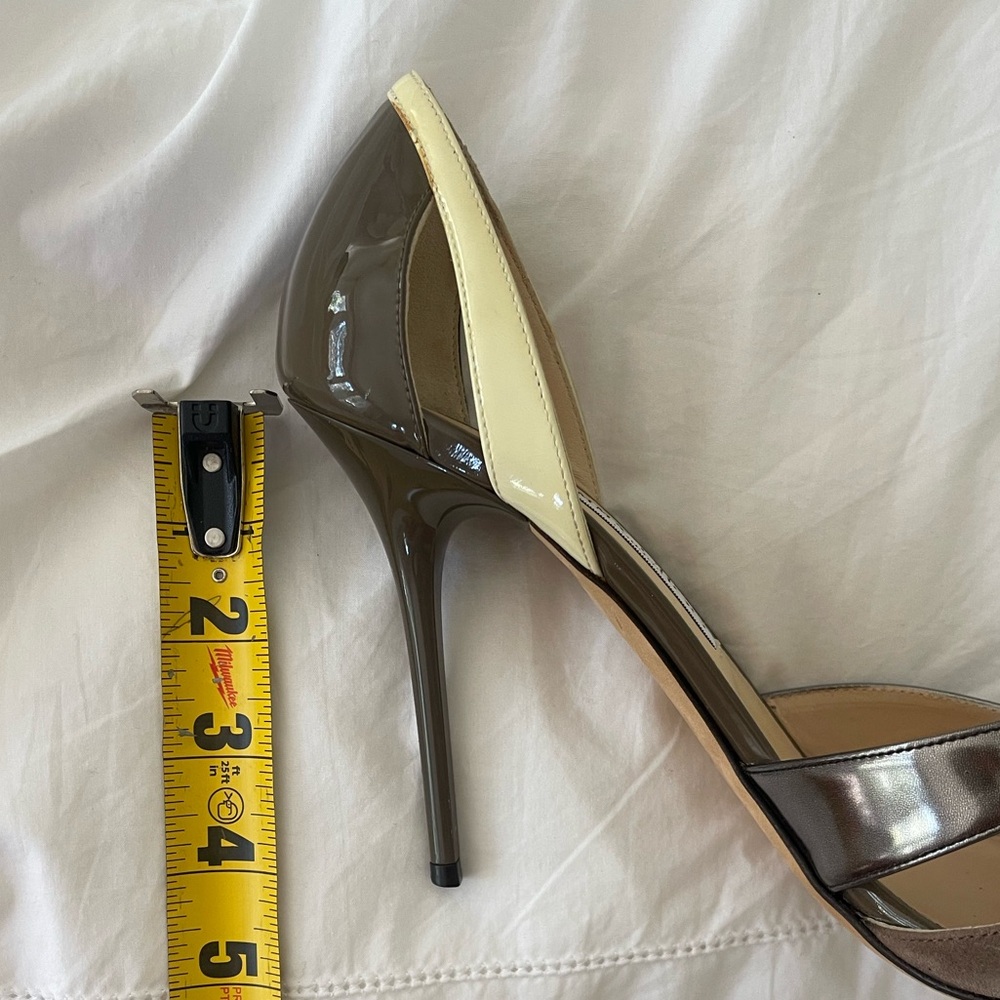 Jimmy Choo Cream and Brown Women's Heels - Picture 6 of 6